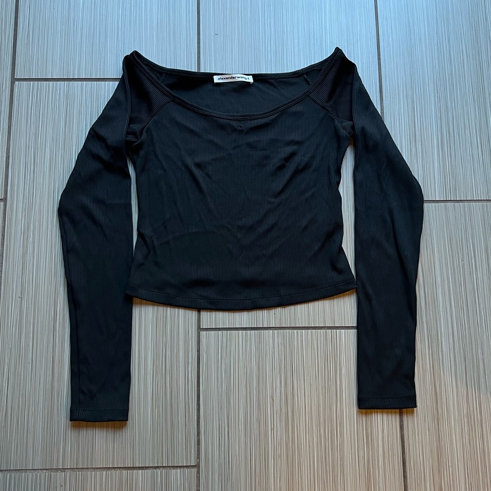 alexanderwang. t black nylon sweater size M